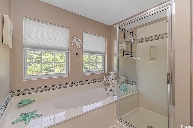 3815 Ed Smith Ave, Myrtle Beach, SC 29588 - full bath with a shower stall and a garden tub