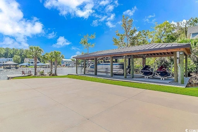 3815 Ed Smith Ave, Myrtle Beach, SC 29588 - view of patio / terrace featuring a water view