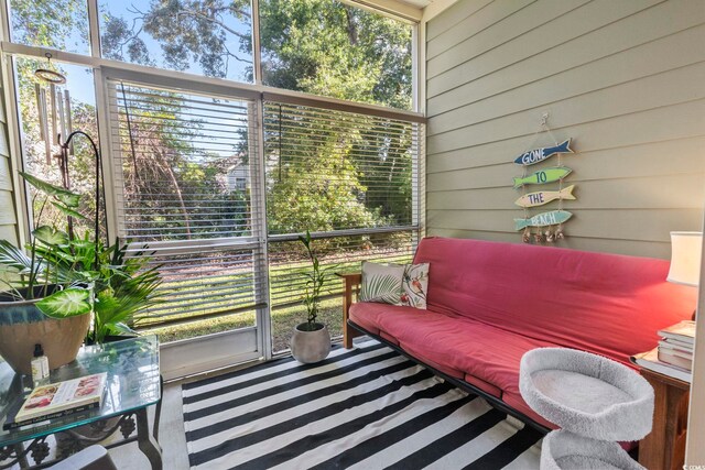 view of sunroom / solarium