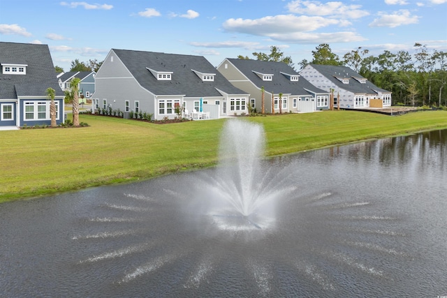 view of water feature