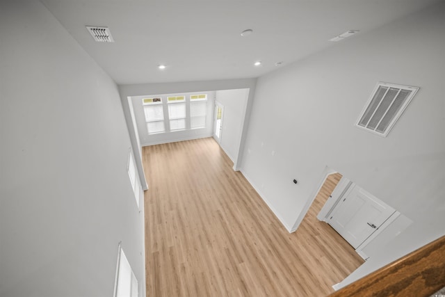 hallway featuring light hardwood / wood-style flooring