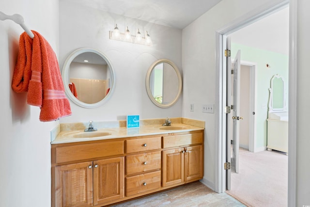 bathroom featuring vanity