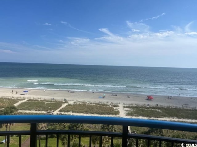 water view featuring a view of the beach