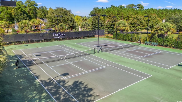 view of tennis court