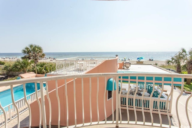 202 70th Ave N Unit 104, Myrtle Beach, SC 29572 - balcony with view of water and beach