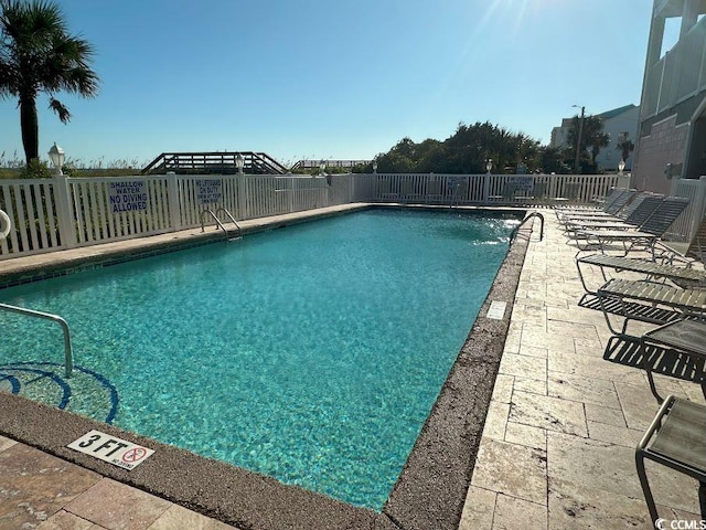 view of pool