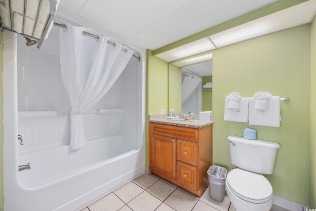 2301 Ocean Blvd S Unit 1218, Myrtle Beach, SC 29577 - full bath with vanity, tile patterned floors, toilet, and shower / tub combo