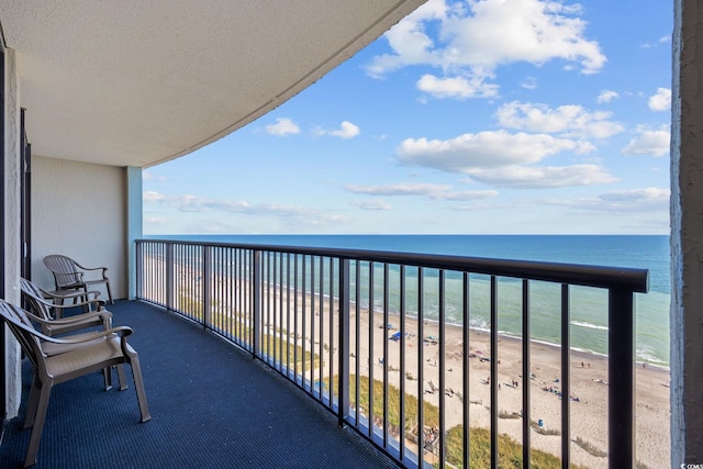 2301 Ocean Blvd S Unit 1218, Myrtle Beach, SC 29577 - balcony with view of water and beach