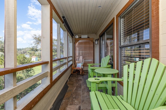 view of sunroom / solarium