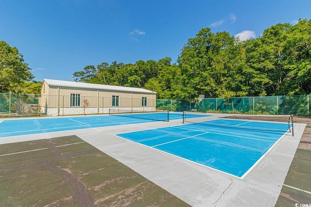 view of tennis court