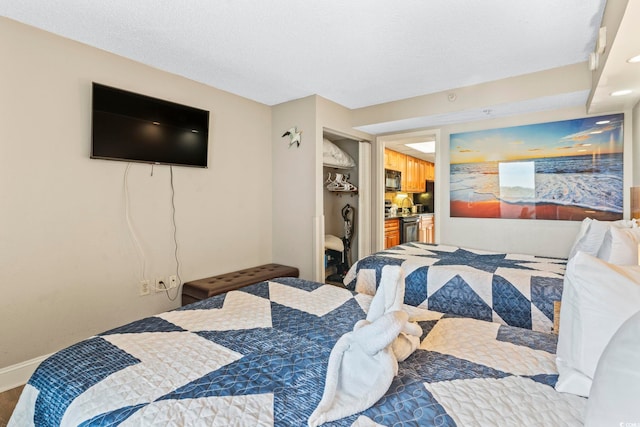 bedroom featuring a closet