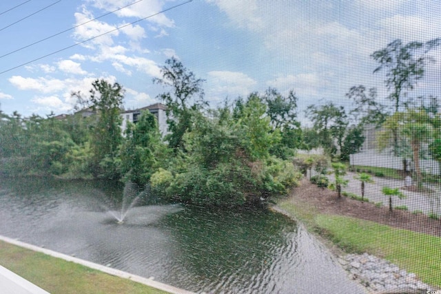 view of water feature