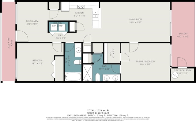 1100 Commons Blvd Unit 107, Myrtle Beach, SC 29572 - room layout