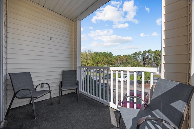 view of balcony