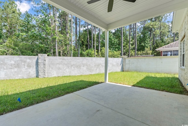 205 Waterfall Cir, Little River, SC 29566 - view of patio / terrace with a ceiling fan