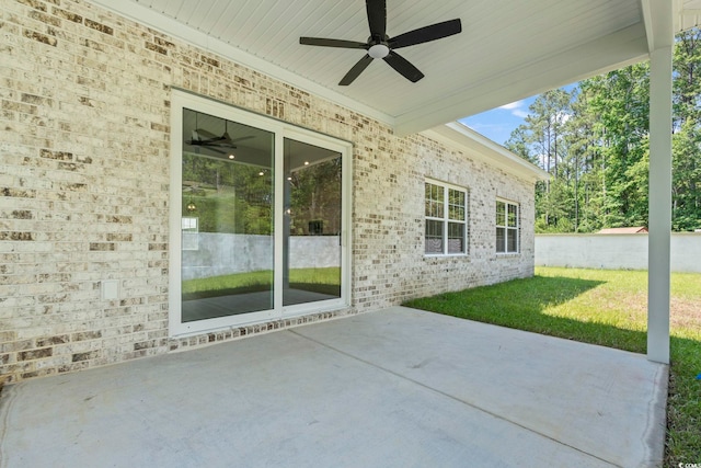 205 Waterfall Cir, Little River, SC 29566 - view of patio featuring ceiling fan