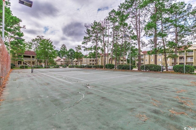 view of sport court