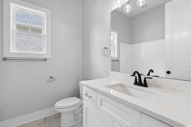 309 Waterfall Cir, Little River, SC 29566 - full bathroom with toilet, vanity, healthy amount of natural light, and baseboards
