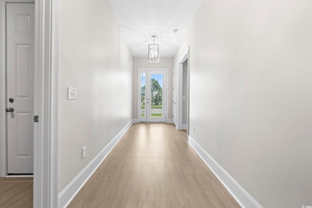 293 Waterfall Cir, Little River, SC 29566 - corridor featuring light wood-style flooring and baseboards