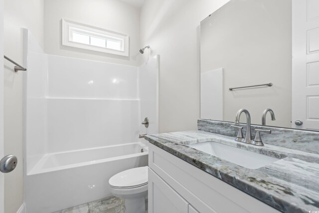 293 Waterfall Cir, Little River, SC 29566 - full bath with vanity, tub / shower combination, and marble finish floors