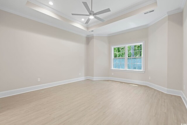 293 Waterfall Cir, Little River, SC 29566 - unfurnished room featuring light wood finished floors and ceiling fan