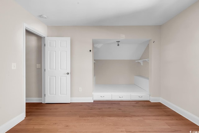 interior space with light wood-type flooring