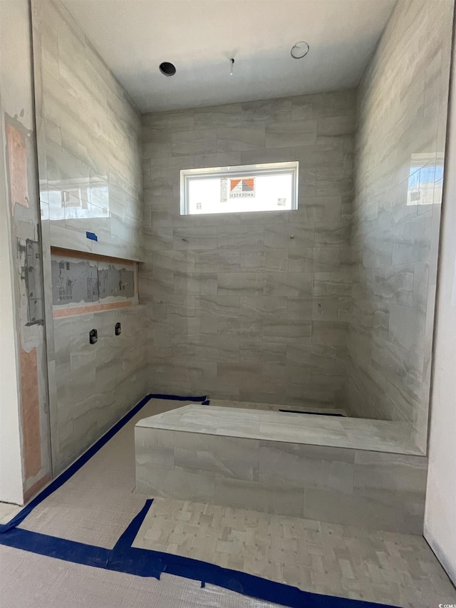 bathroom featuring tile patterned flooring