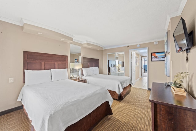 bedroom featuring ornamental molding