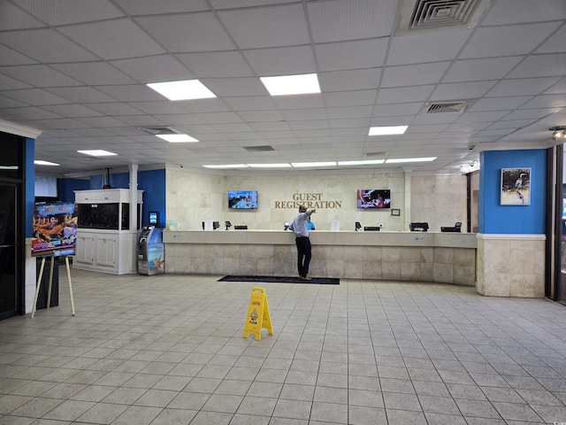 view of reception area