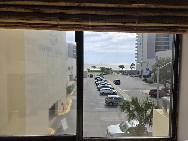 view of road featuring a water view