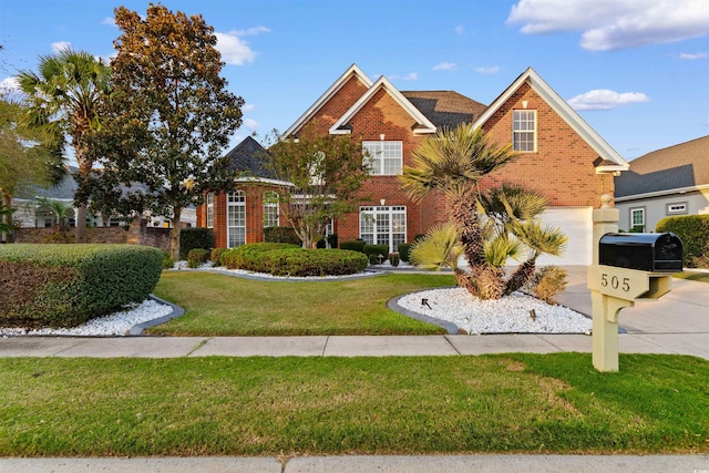 front of property featuring a front lawn