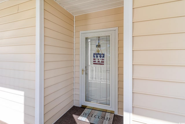 view of entrance to property