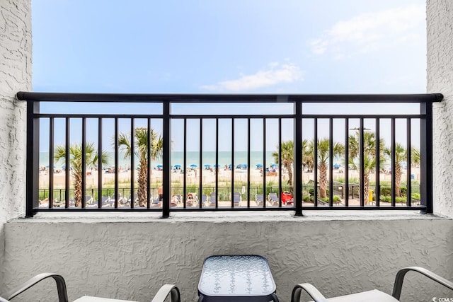 1501 S Ocean Blvd Unit 240, Myrtle Beach, SC 29577 - balcony with view of water and beach