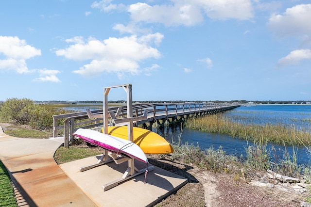 1582 S Waccamaw Dr Unit 60, Garden City Beach, SC 29576 - dock area with a water view