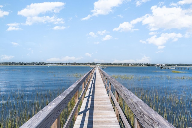 1582 S Waccamaw Dr Unit 60, Garden City Beach, SC 29576 - dock area with a water view