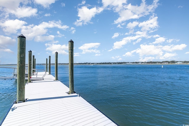 1582 S Waccamaw Dr Unit 60, Garden City Beach, SC 29576 - dock area featuring a water view