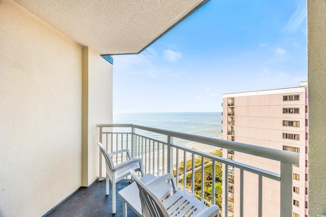 2504 N Ocean Blvd Unit 1736, Myrtle Beach, SC 29577 - balcony featuring a water view
