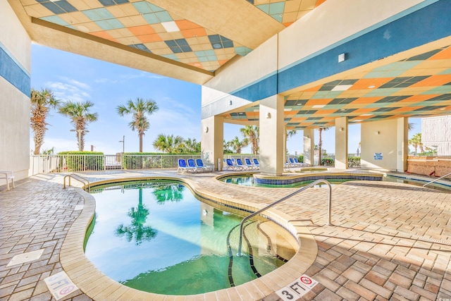 2504 N Ocean Blvd Unit 1736, Myrtle Beach, SC 29577 - indoor pool with a patio area