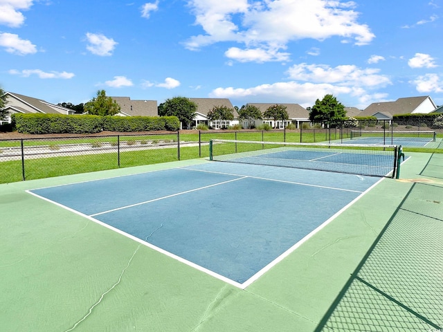 view of tennis court