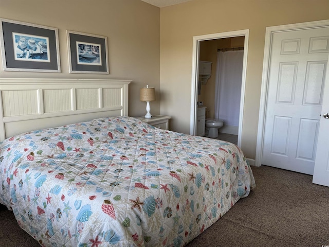 5801 Oyster Catcher Dr Unit 1531, North Myrtle Beach, SC 29582 - bedroom with carpet flooring and ensuite bathroom