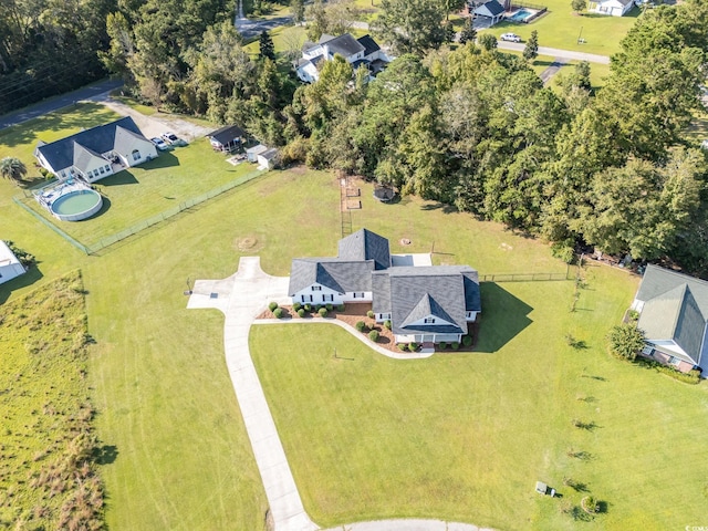 birds eye view of property