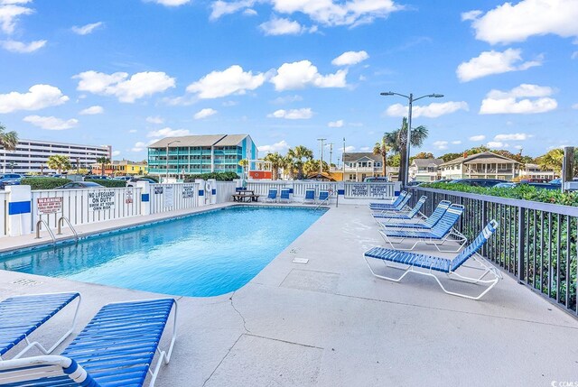 view of pool with a patio