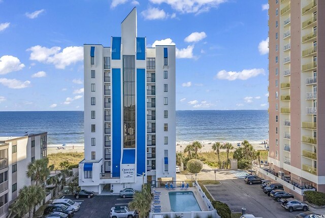 2609 S Ocean Blvd Unit 401, North Myrtle Beach, SC 29582 - view of water feature featuring a view of the beach