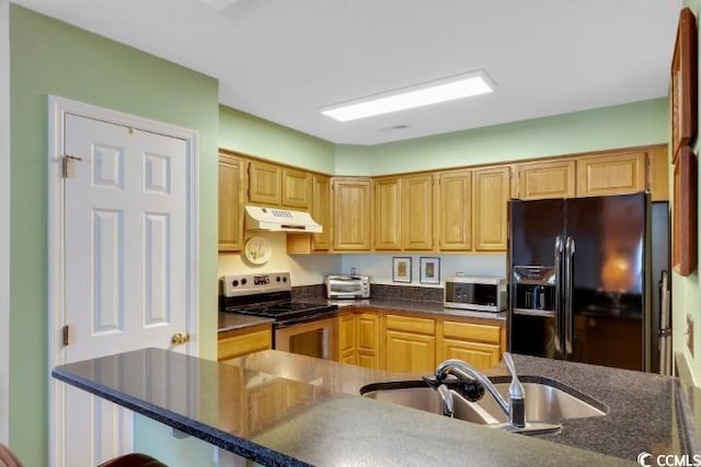 kitchen featuring stainless steel appliances and sink