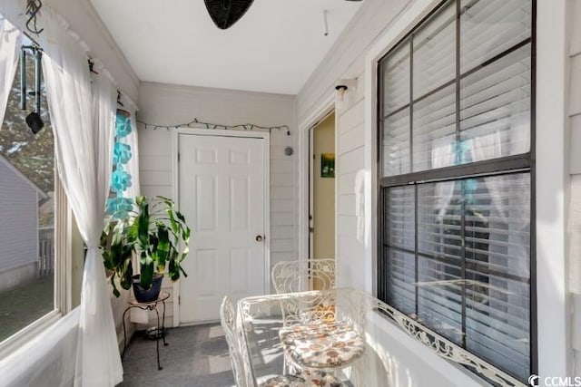 view of sunroom / solarium