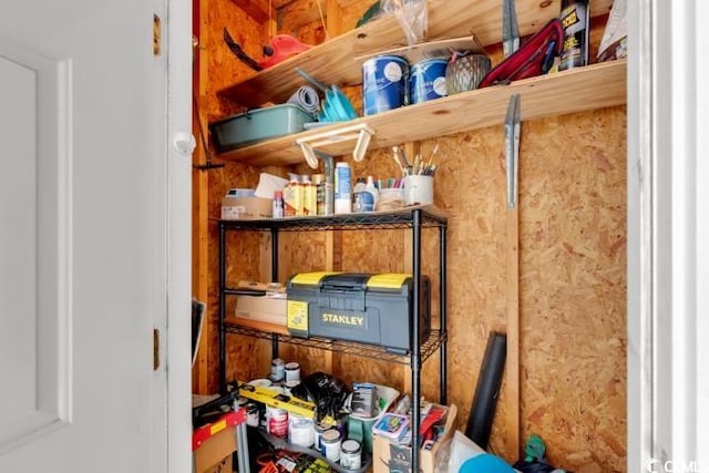 view of storage room