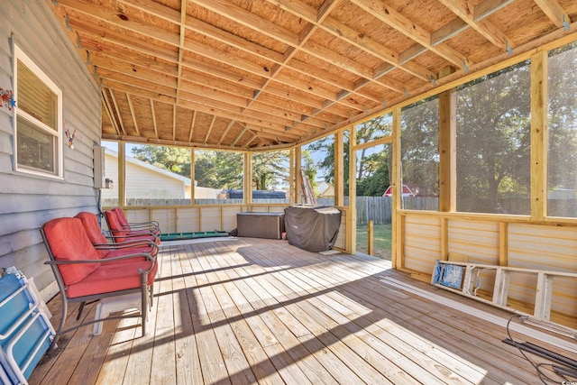 view of sunroom / solarium