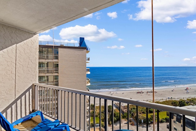 200 76th Ave N Unit 1106, Myrtle Beach, SC 29572 - balcony featuring view of water and beach