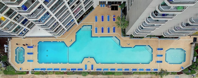 200 76th Ave N Unit 1106, Myrtle Beach, SC 29572 - bird's eye view of a pool area