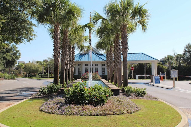 view of home's community featuring a gazebo and a lawn